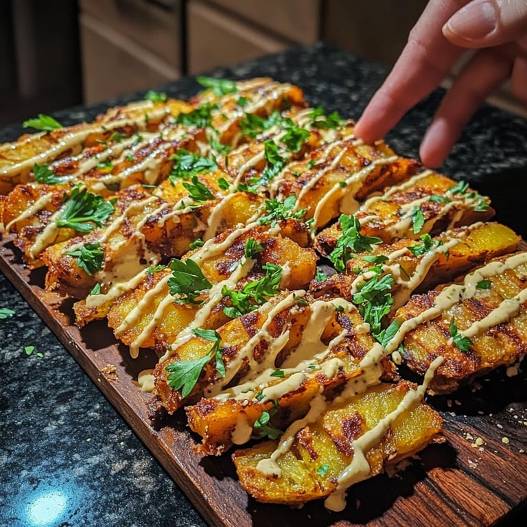 Patatas bravas de camote deliciosas