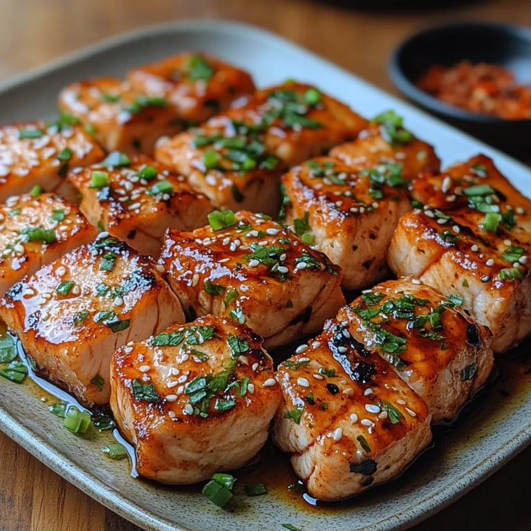 Bocados de Salmón con Miel y Sriracha: Una Receta Increíble para Sorprender