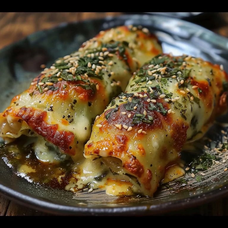 Pechugas rellenas con espinaca y queso