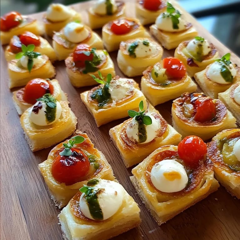 Canapés de hojaldre