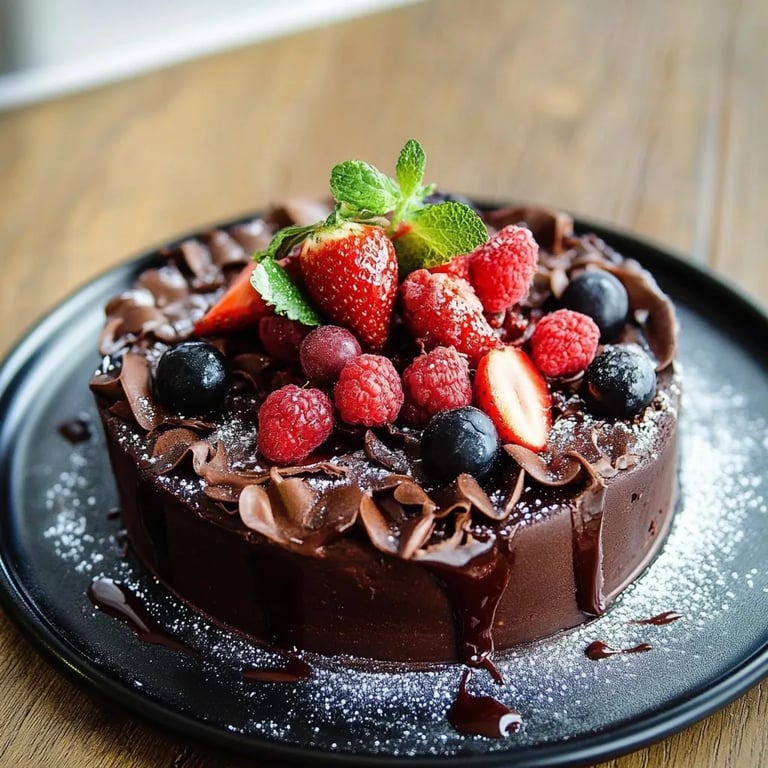 Pastel de chocolate y remolacha