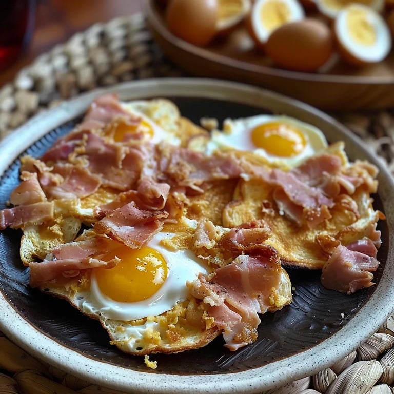 Huevos Revueltos con Jamón