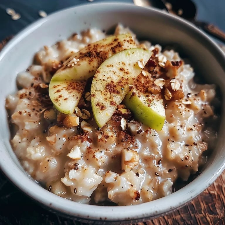 Avena con manzana