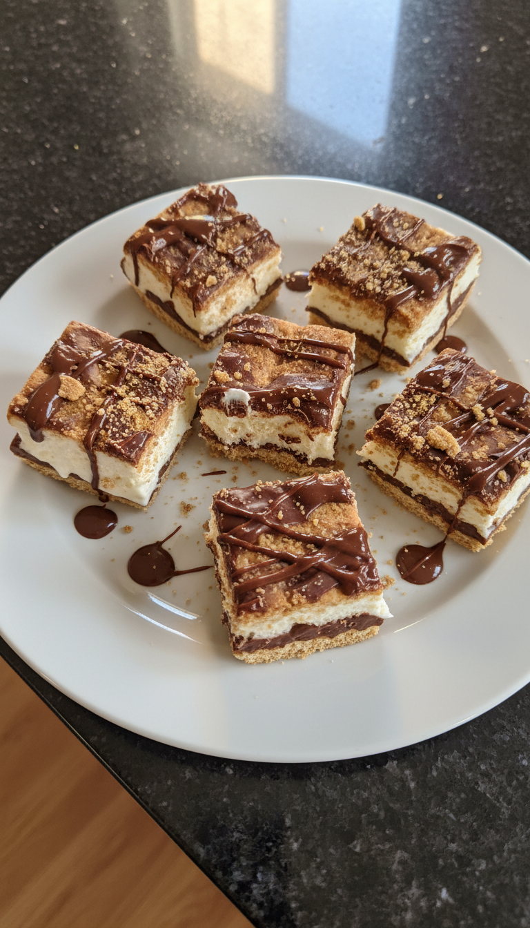 Bocaditos de yogur congelado estilo s’mores