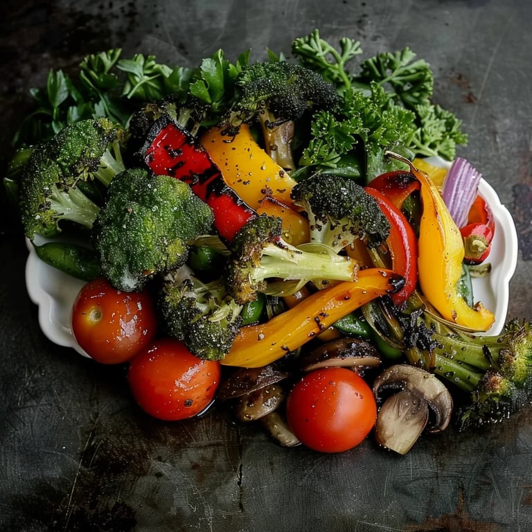 Verduras salteadas saludables