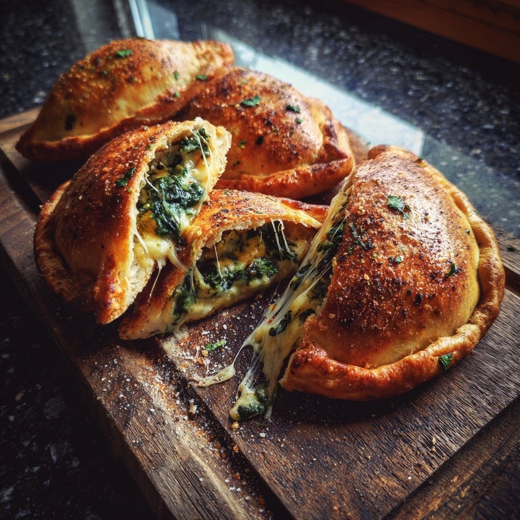 Masa hojaldrada de requesón con espinacas