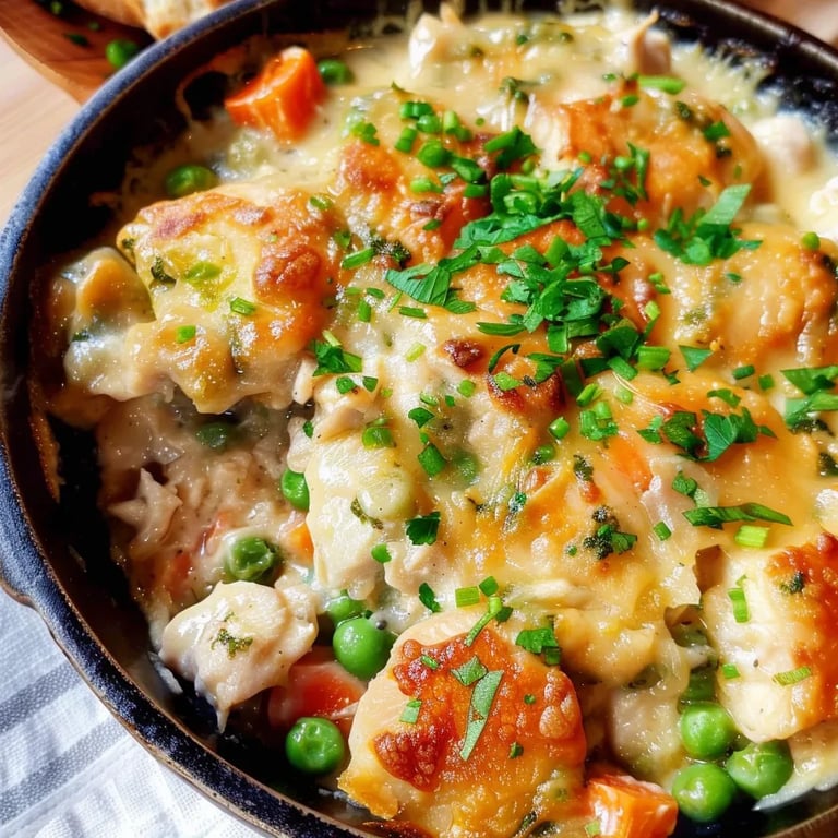 Pastel de Pollo Sin Corteza