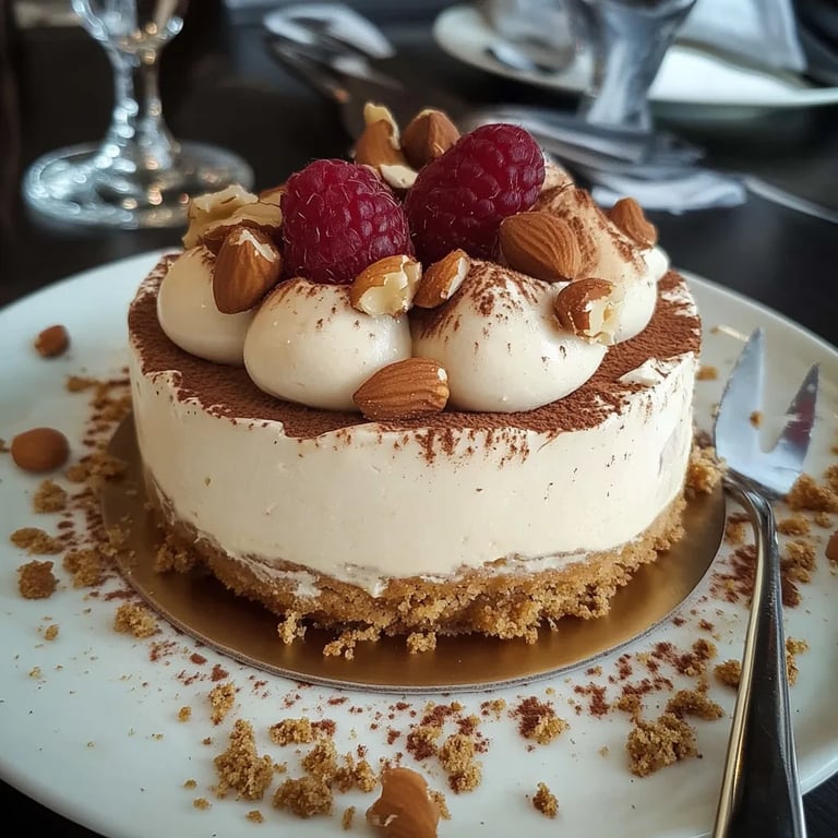 Tarta de café y nueces