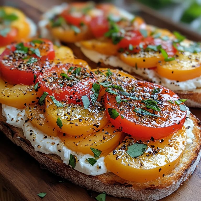 Bruschetta de Durazno con Ricotta Batida: Una Increíble Receta Secreta