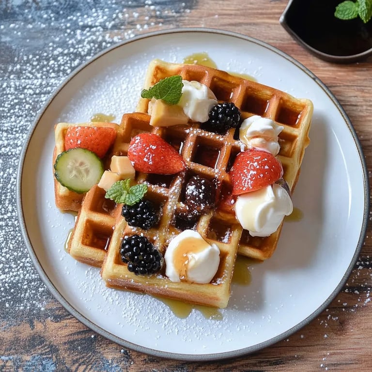 Gofres tipo finger food