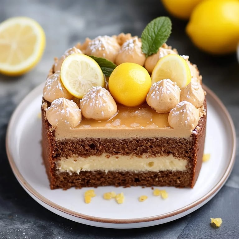 Torta súper jugosa de arándanos y limón