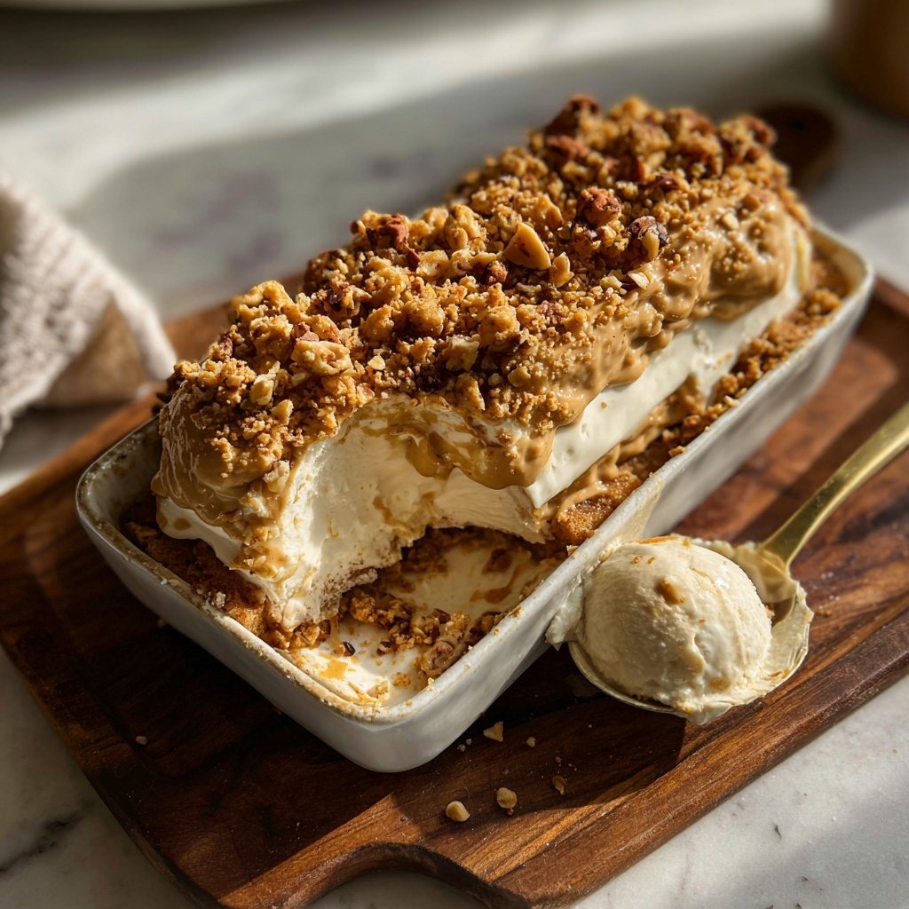 Crocante de yogur con mantequilla de maní