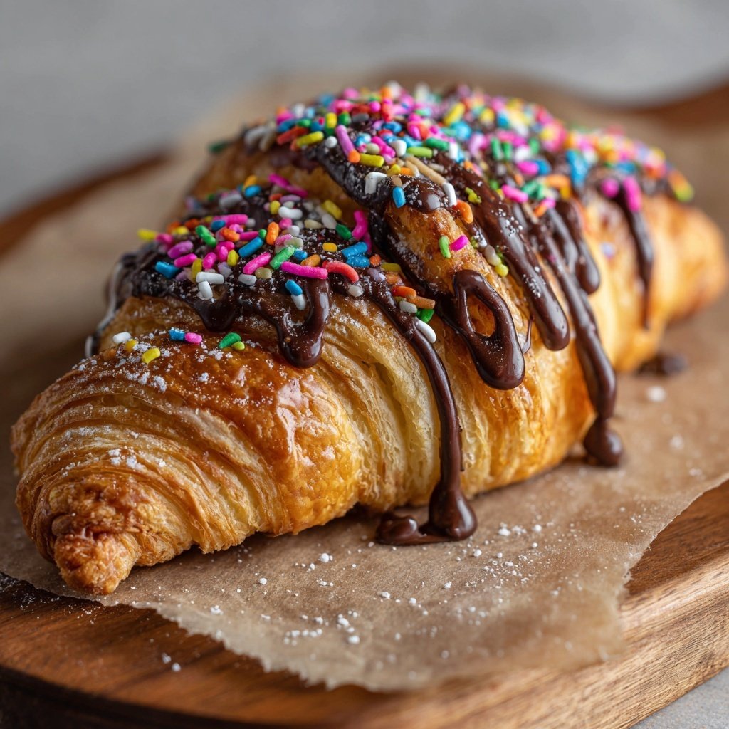 Golosina híbrida croissant dona