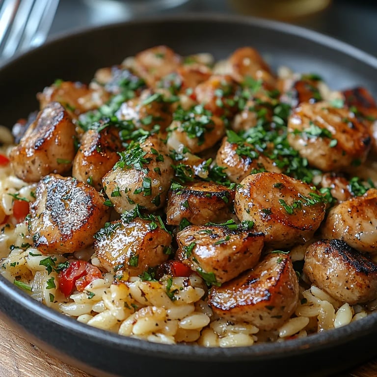 Pollo con Limón, Feta y Orzo: Una Increíble Receta Última