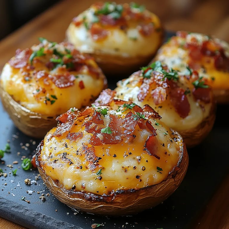 Papas de Desayuno Cargadas al Horno Dos Veces: Una Increíble Receta Esencial