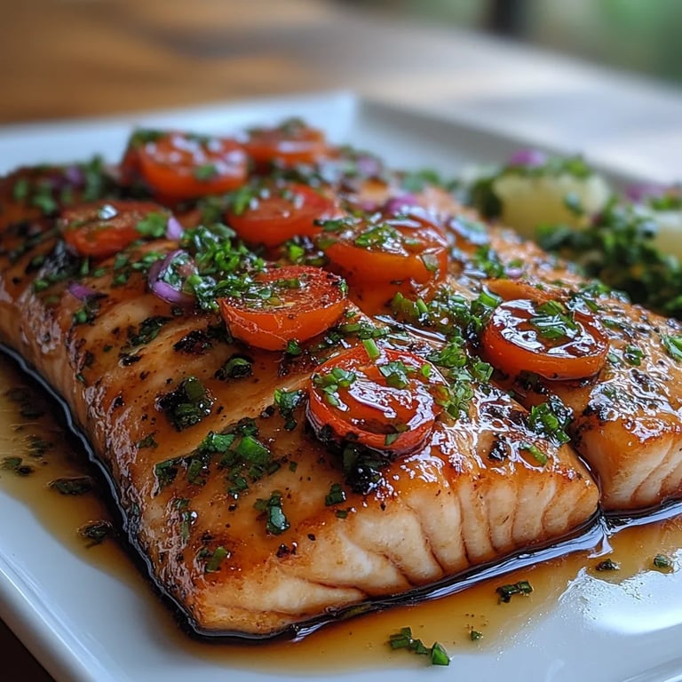 <p>Salmón Glaseado con Balsámico: Una Increíble Receta Última</p>