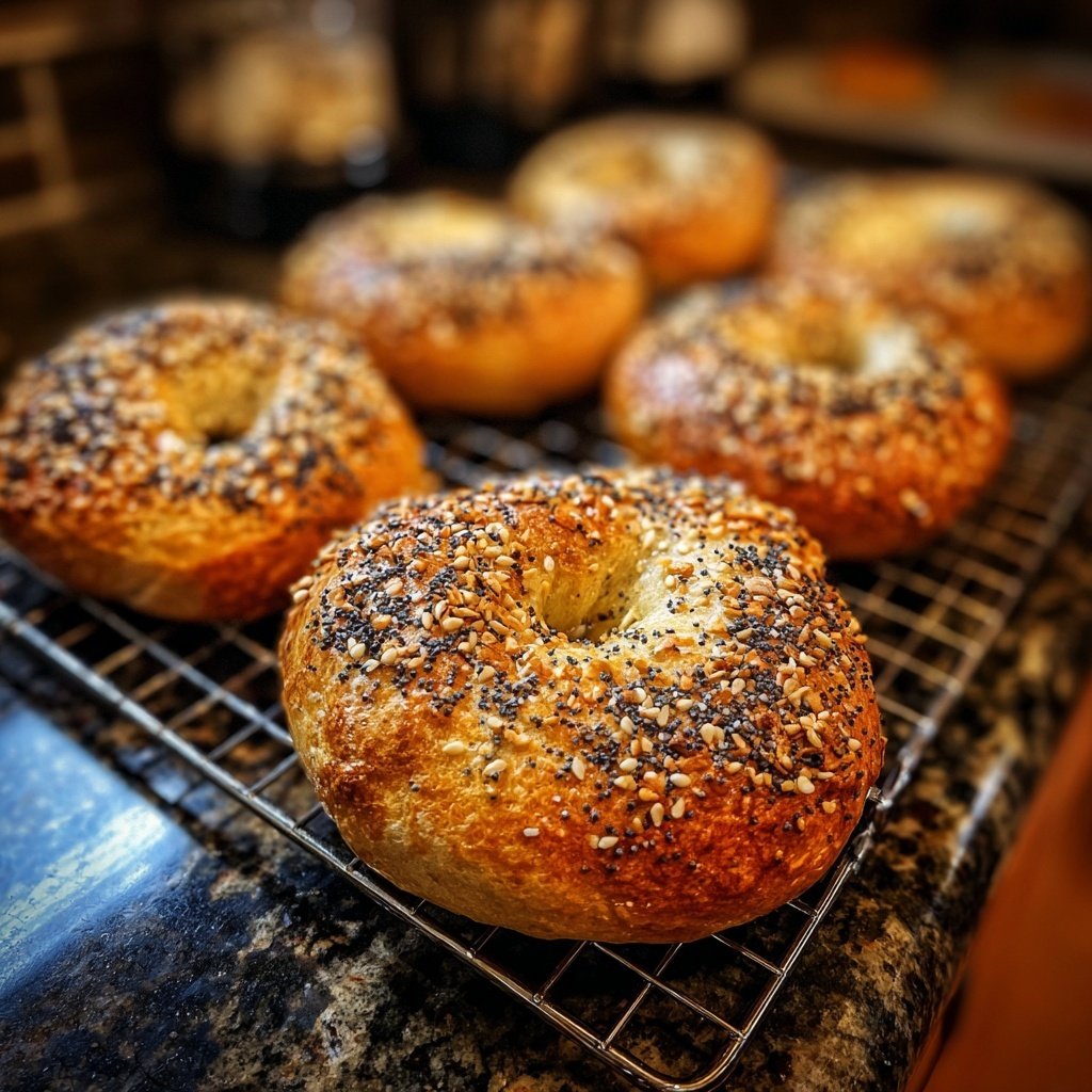 Bagels de avena proteicos