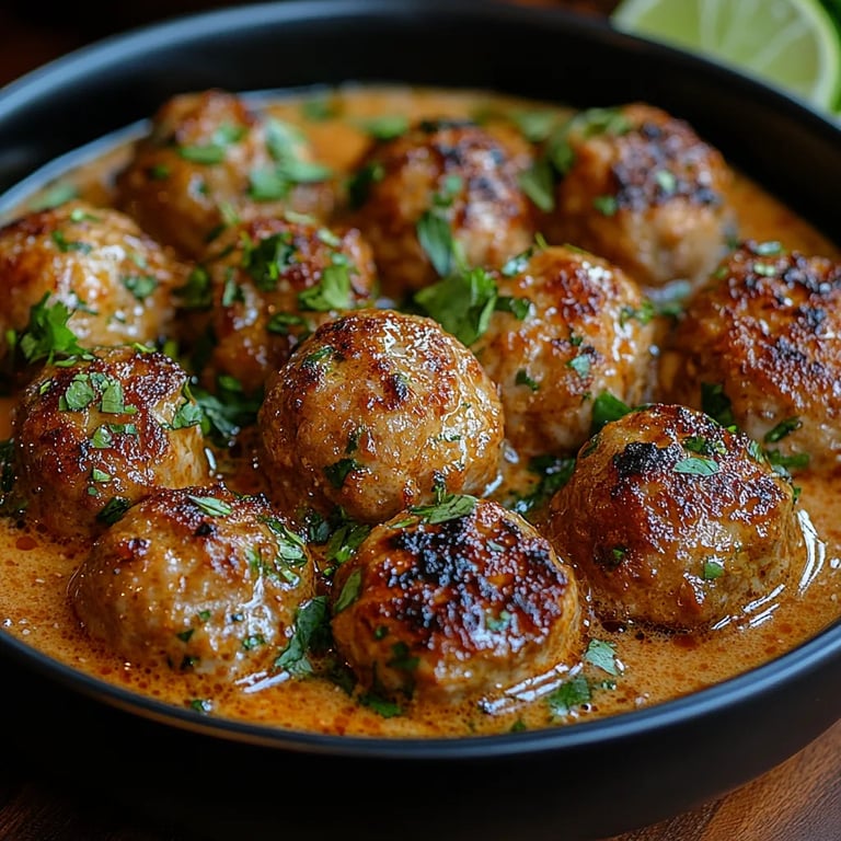Albóndigas al Curry Cremoso de Coco: Una Increíble Receta Última