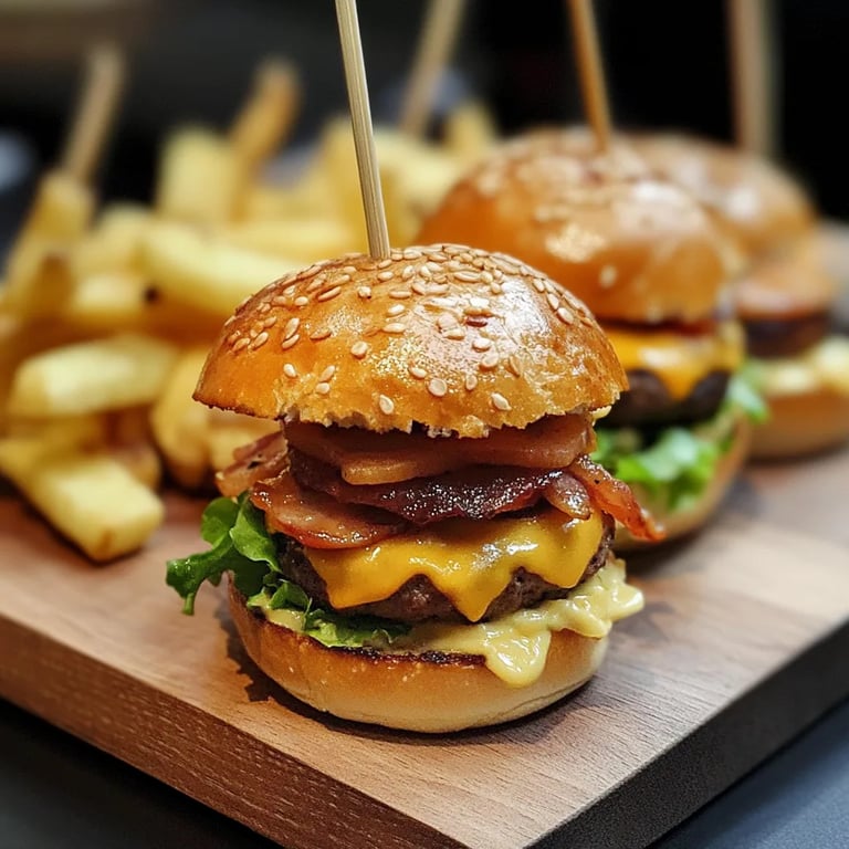 Mini Hamburguesa con Queso y Panecillos de Patata: Una Increíble Receta Última