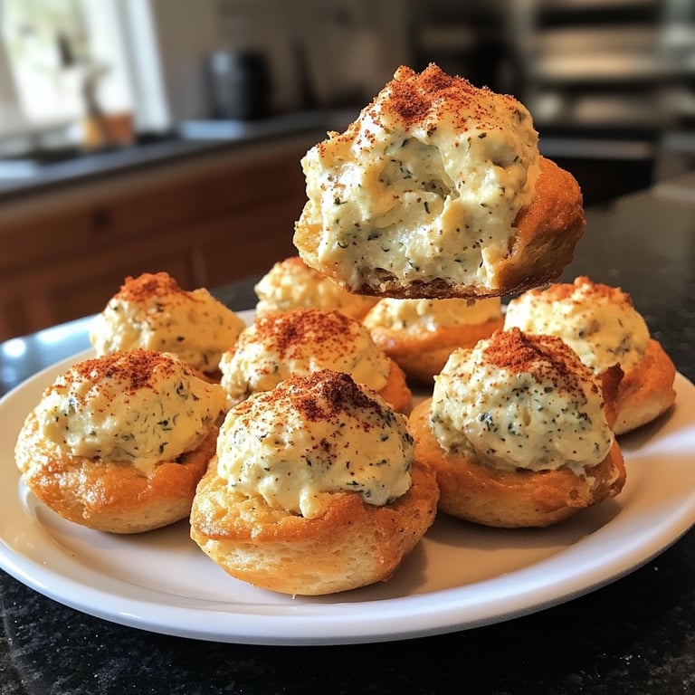 Profiteroles salados o petit choux salados